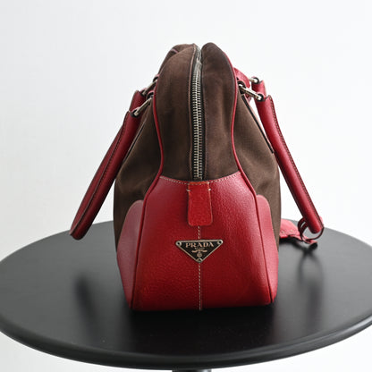Prada Brown Bowling Bag