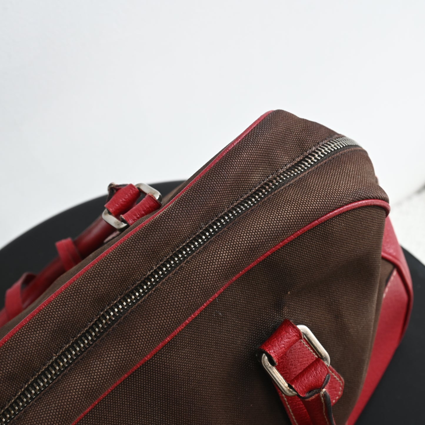 Prada Brown Bowling Bag