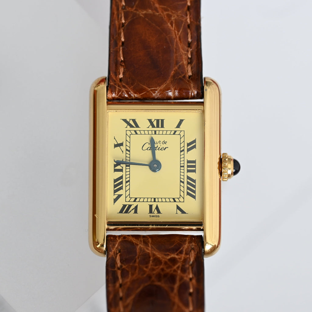 Cartier Must Tank Vermeil W1003153 - Leluxe Vintage Sdn. Bhd.