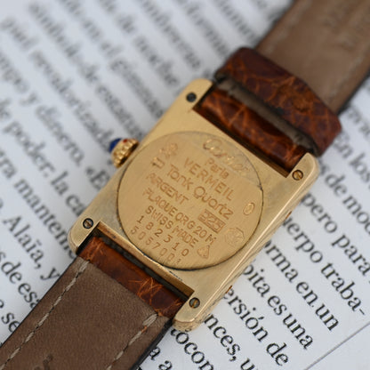 Cartier Must Tank Vermeil W1003153