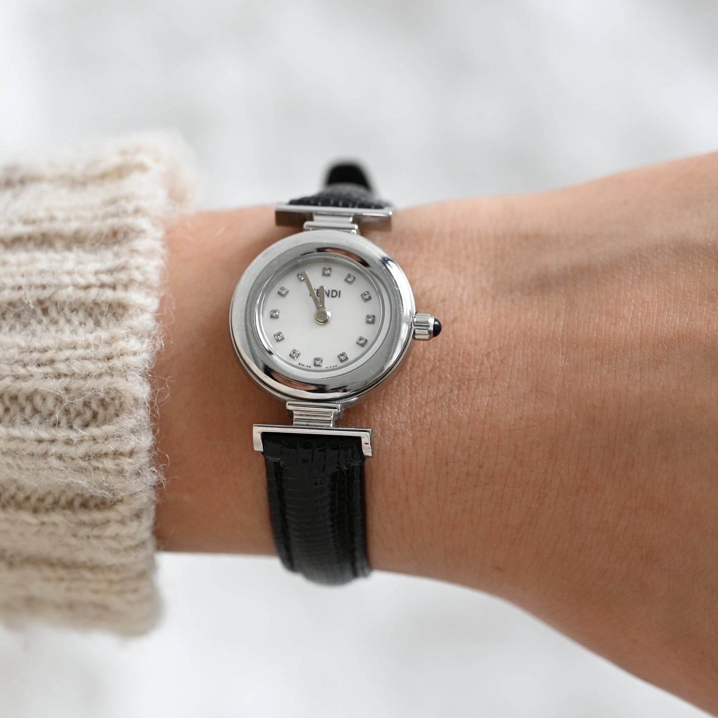 Fendi 320L White Dial Watch