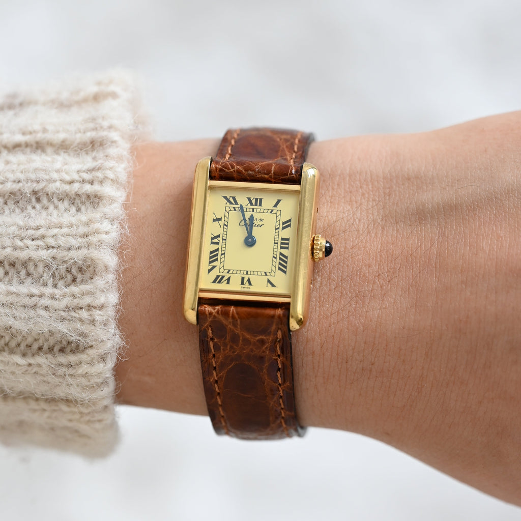 Cartier Must Tank Vermeil W1003153 - Leluxe Vintage Sdn. Bhd.