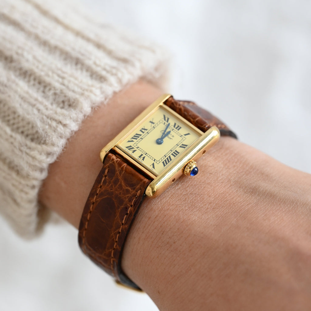 Cartier Must Tank Vermeil W1003153 - Leluxe Vintage Sdn. Bhd.