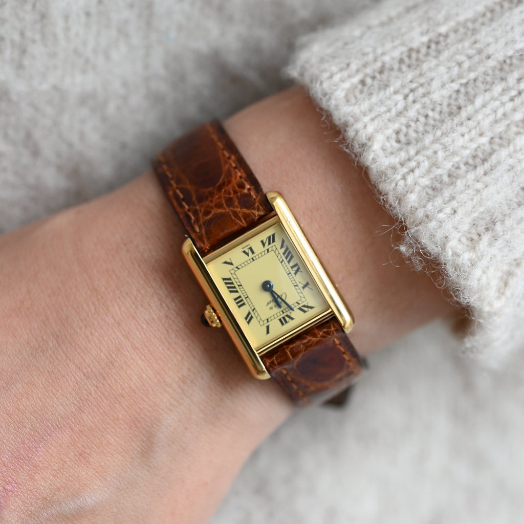 Cartier Must Tank Vermeil W1003153 - Leluxe Vintage Sdn. Bhd.