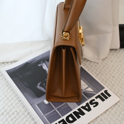 Salvatore Ferragamo Small Gancini Kelly Milk Tea