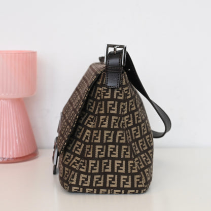 Fendi Zucchino Mamma Baguette Canvas