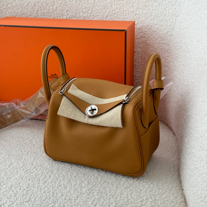 Hermes Mini Lindy Sesame