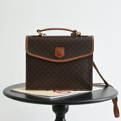 Celine Macadam Top Handle Kelly Bag