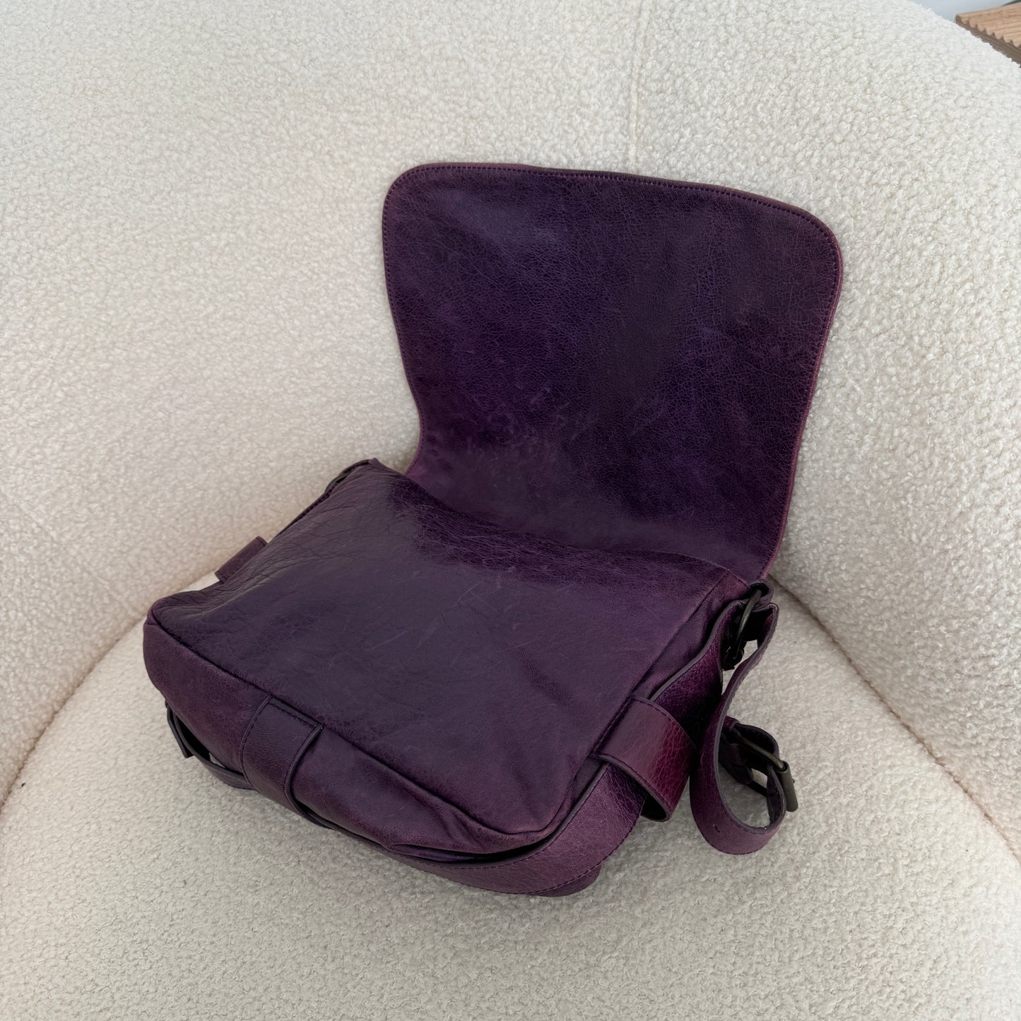 Balenciaga Violet Hobo Shoulder Bag