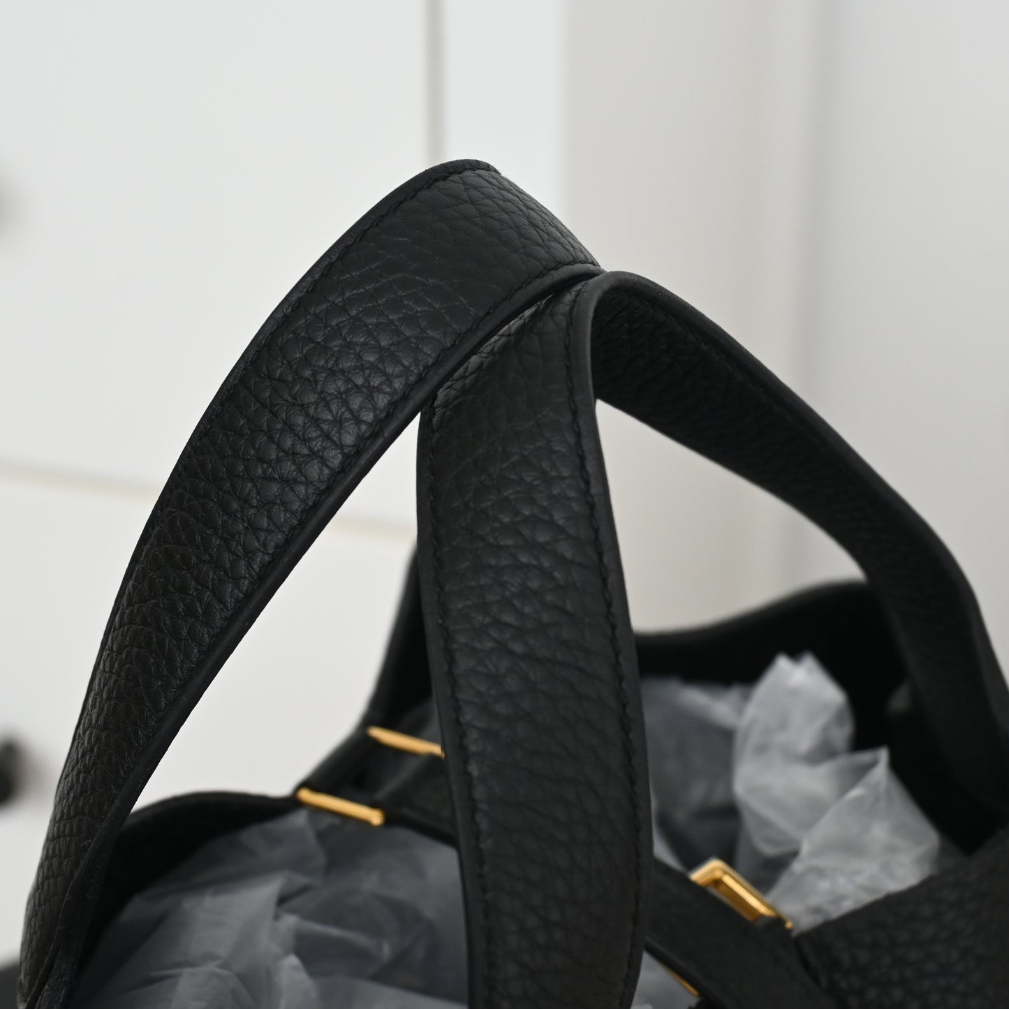 Hermes Picotin Lock 18 Noir GHW