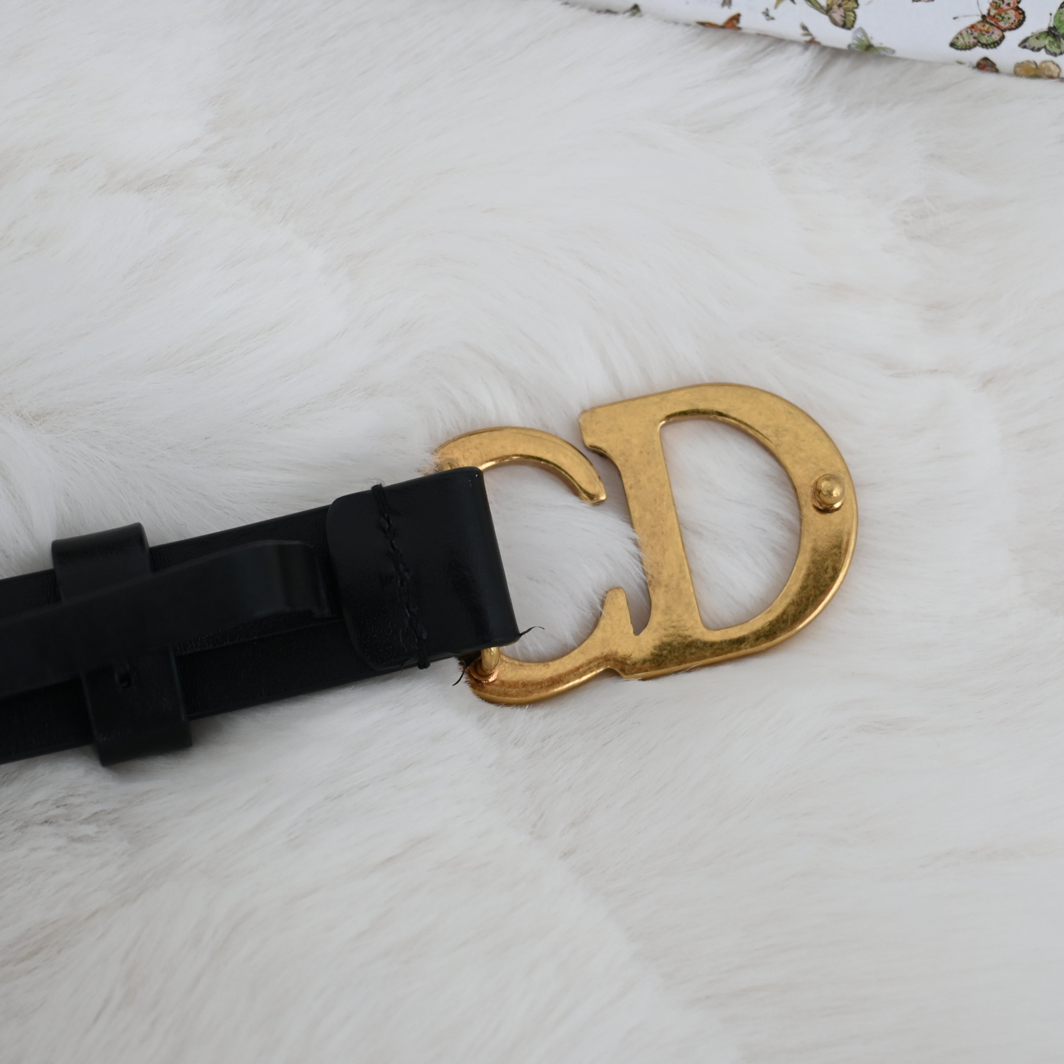 Dior CD logo Belt 70 Leather Black - Leluxe Vintage Sdn. Bhd.