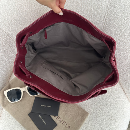 Bottega Veneta Intrecciato Garda Bag Burgundy