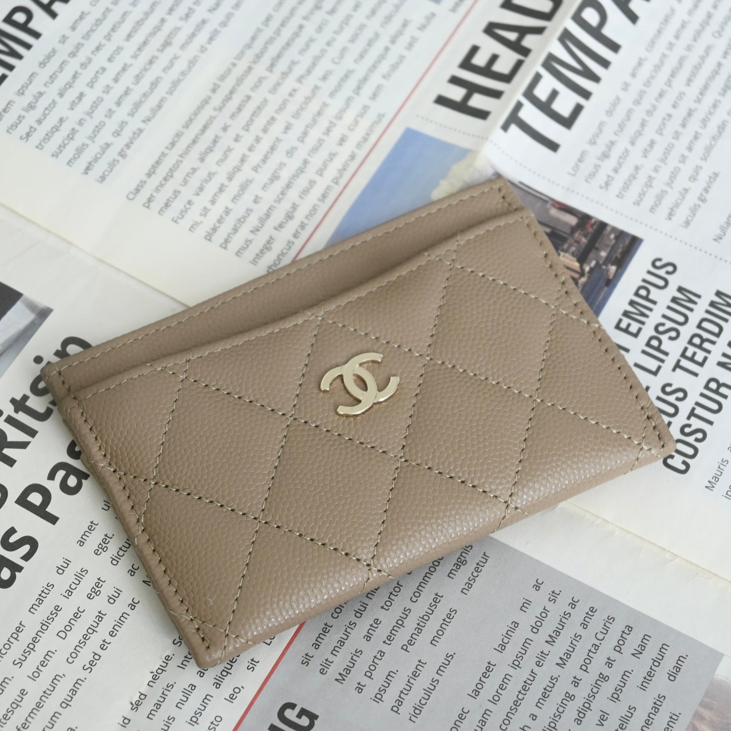 Chanel Classic Cardholder Beige