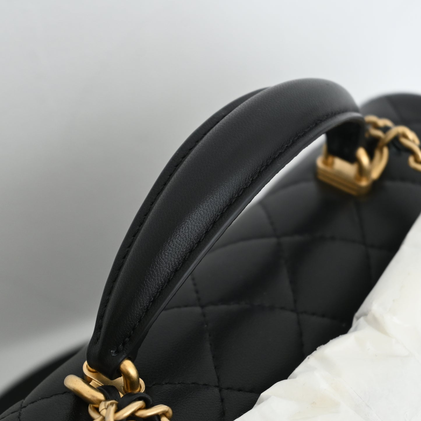 Chanel Mini Flap Top Handle Lambskin