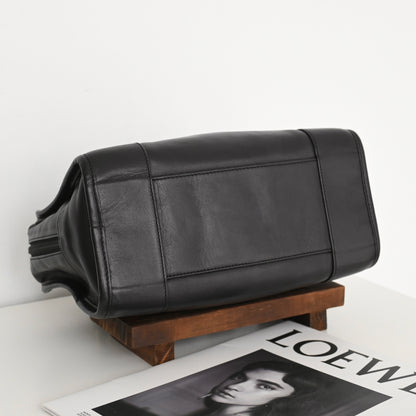 Loewe Amazona 27 Black Nappa Calfskin
