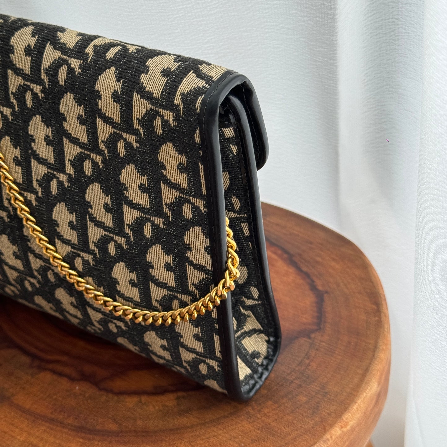 Dior Vintage Monogram Chain Shoulder Bag