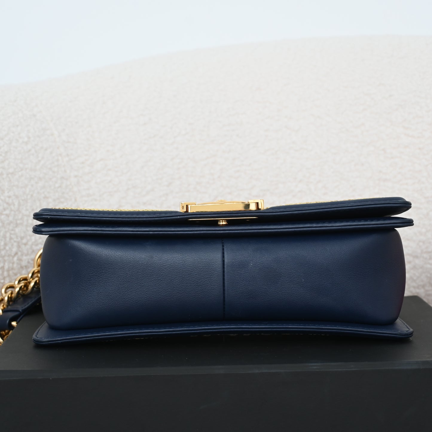 Chanel Cruise Chevron Boy Old Medium Braided Flap