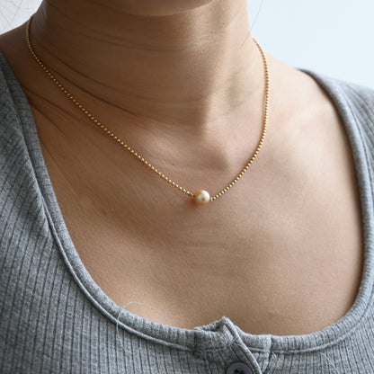 Mikimoto Pearl Necklace 18K Yellow Gold