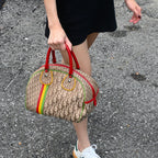 Christian Dior 2004 Rasta Small Bowling Bag by John Galliano - Leluxe Vintage Sdn. Bhd.
