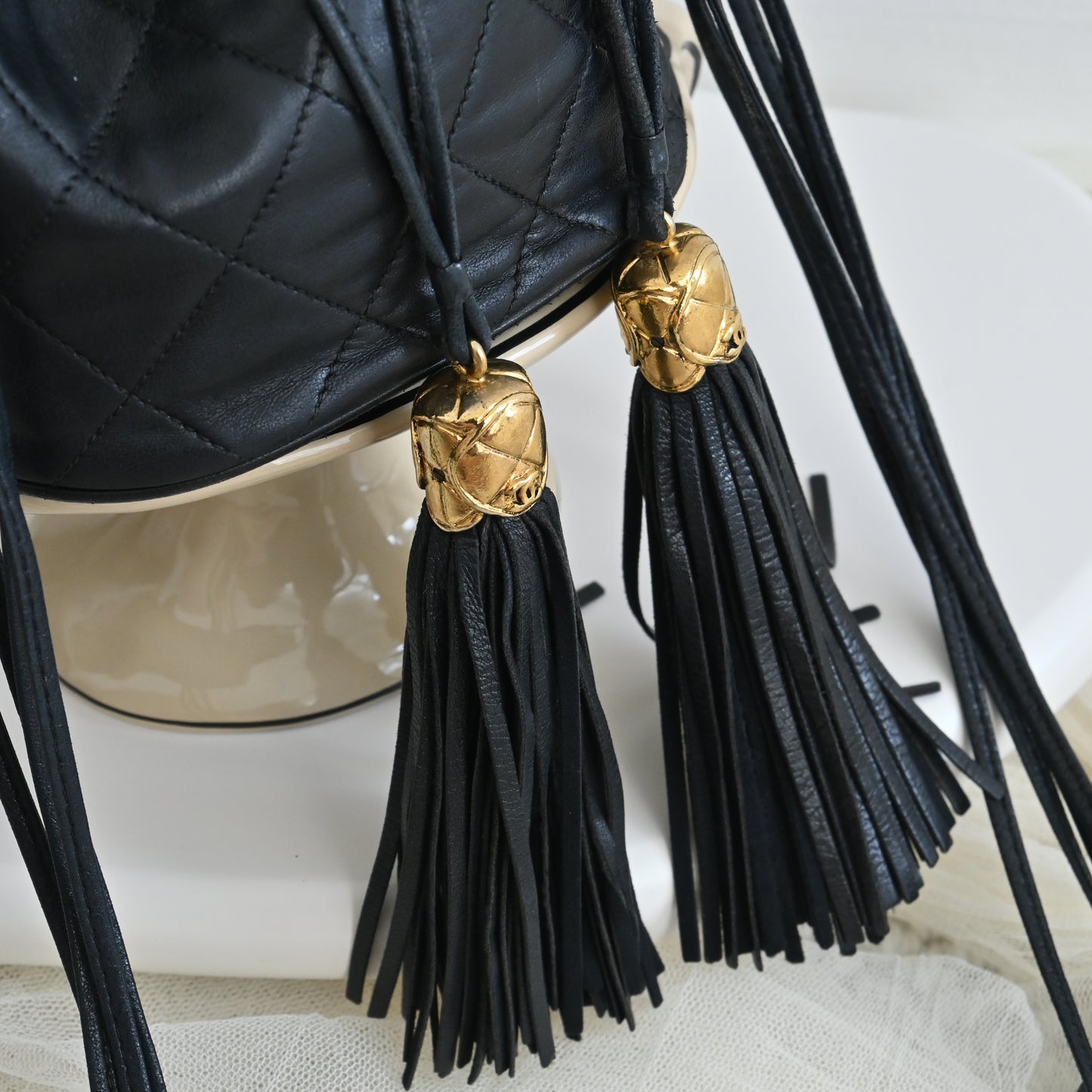 Chanel Mini Tassel Bucket Bag