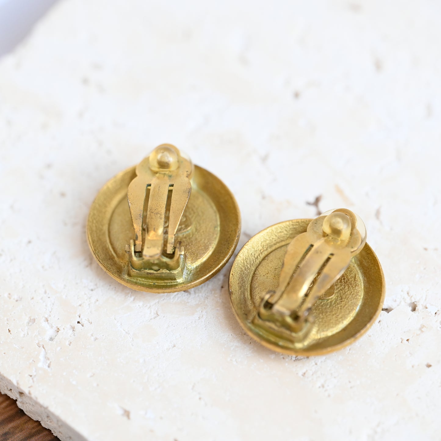 Chanel CC Button Earclip