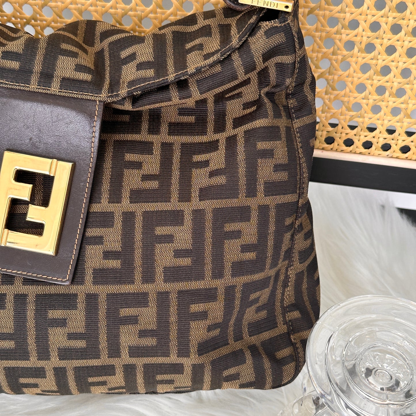 Fendi Zucca Mamma Baguette Bag