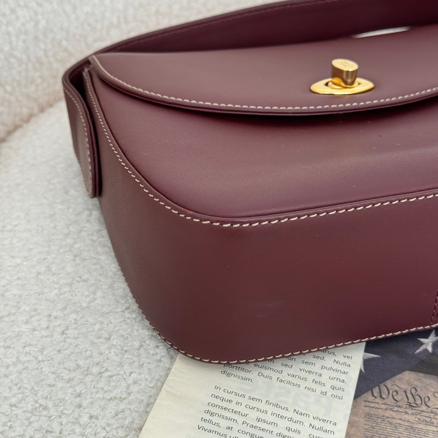 Must de Cartier Burgundy Crossbody Bag