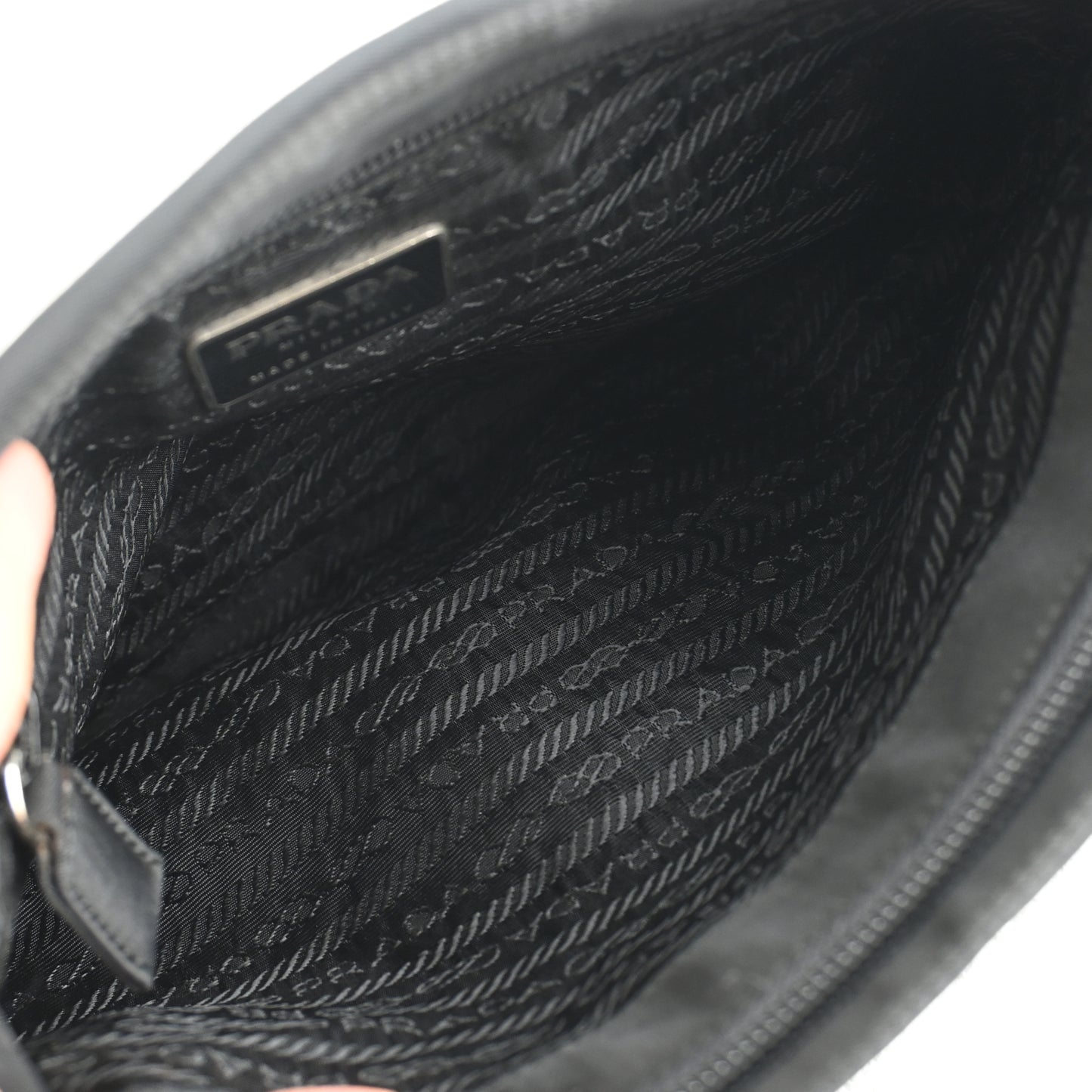 Prada Small Nylon Tote Black