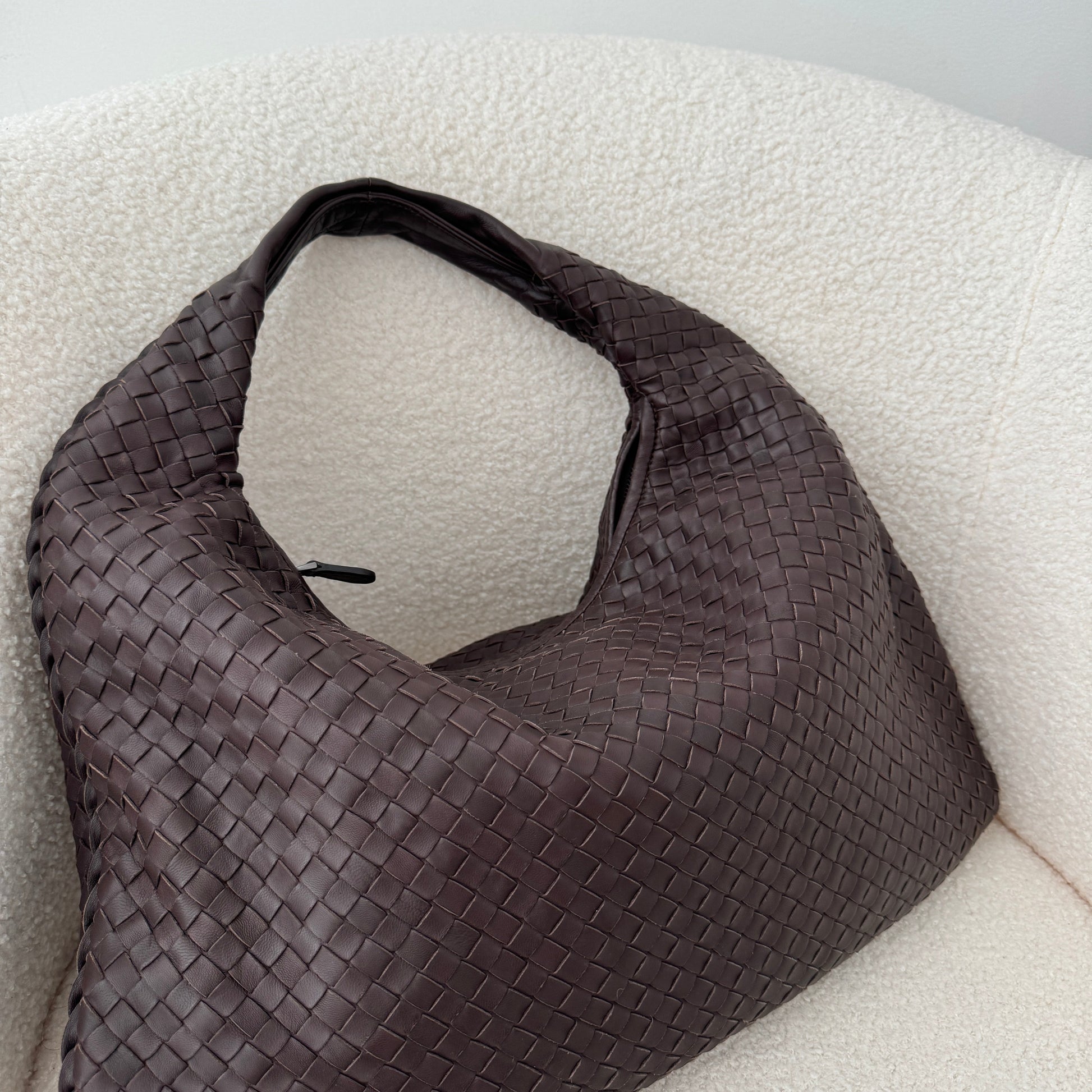 Bottega Veneta  Dark Brown Hobo Bag Medium - Leluxe Vintage Sdn. Bhd.
