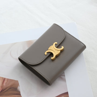 Celine Small Flap Triomphe Trifold Wallet