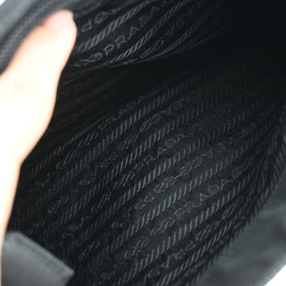 Prada Small Nylon Tote Black