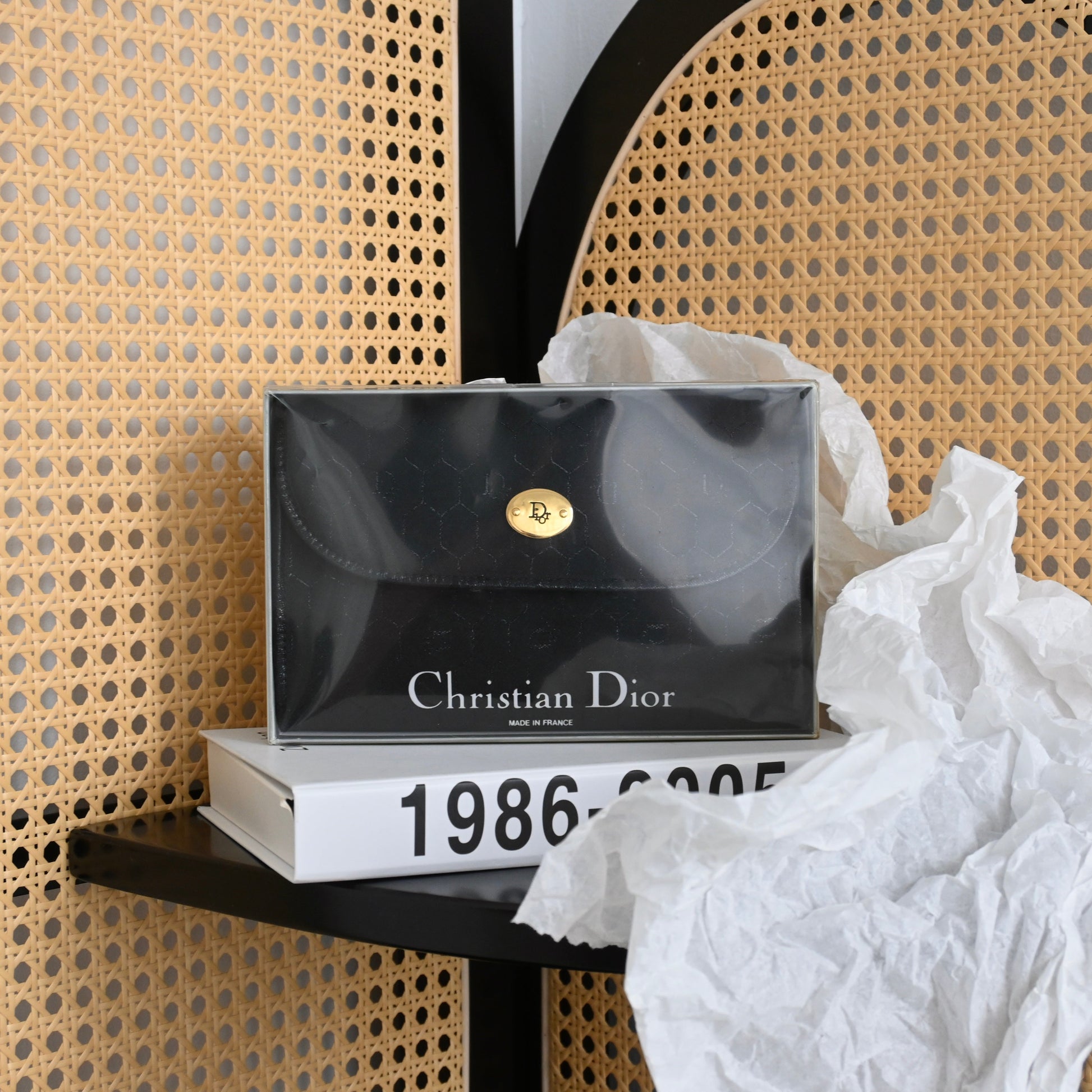 Dior Black Honeycomb Chain Bag - Leluxe Vintage Sdn. Bhd.