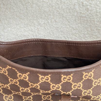 Gucci Jackie Hobo Monogram Brown