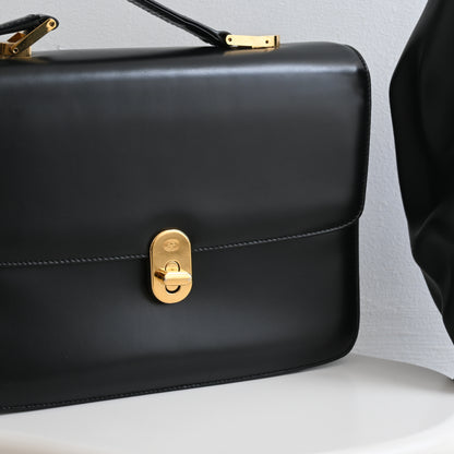 Old Gucci Turnlock Top Handle Handbag