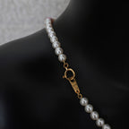 Tasaki Akoya Pearl Chocker Necklace  18k YG