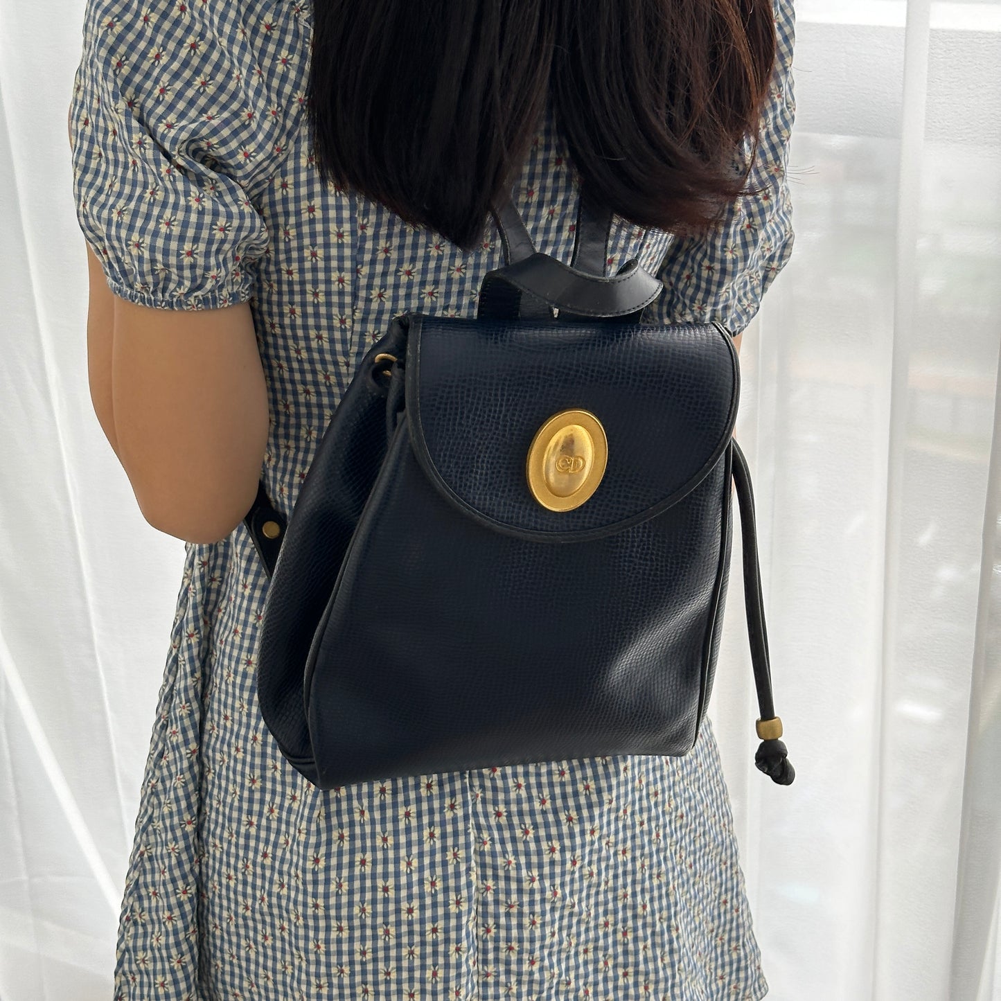 Vintage Dior Backpack in Navy