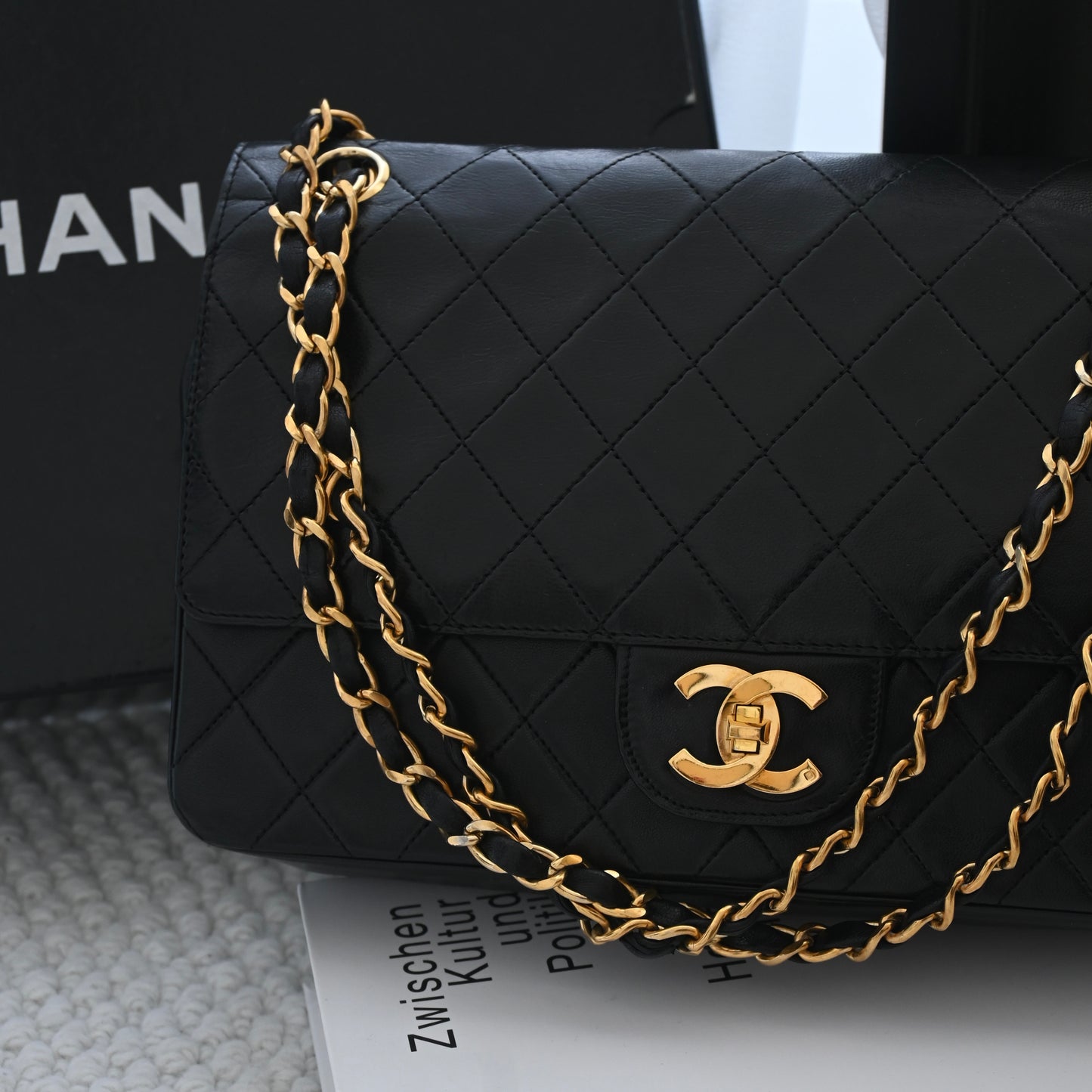 Vintage Pre 80s Chanel Double Flap CF 25cm