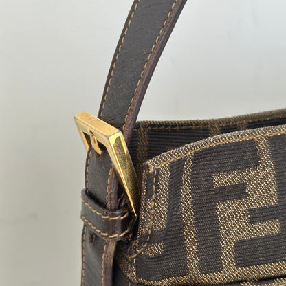 Fendi Zucca Monogram Shoulder Bag