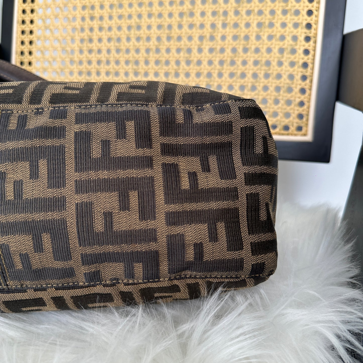 Fendi Zucca Mamma Baguette Bag