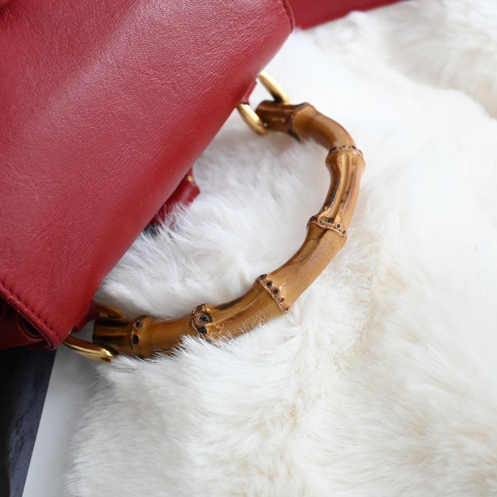 Gucci Bamboo Handle Mini Backpack - Leluxe Vintage Sdn. Bhd.