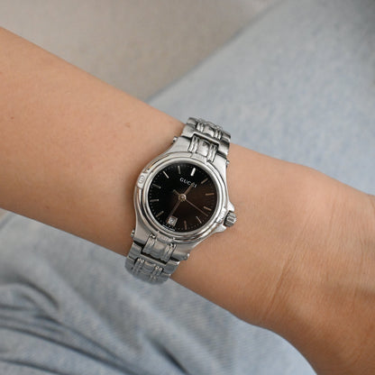 Gucci 9040L Date Black Dial Watch
