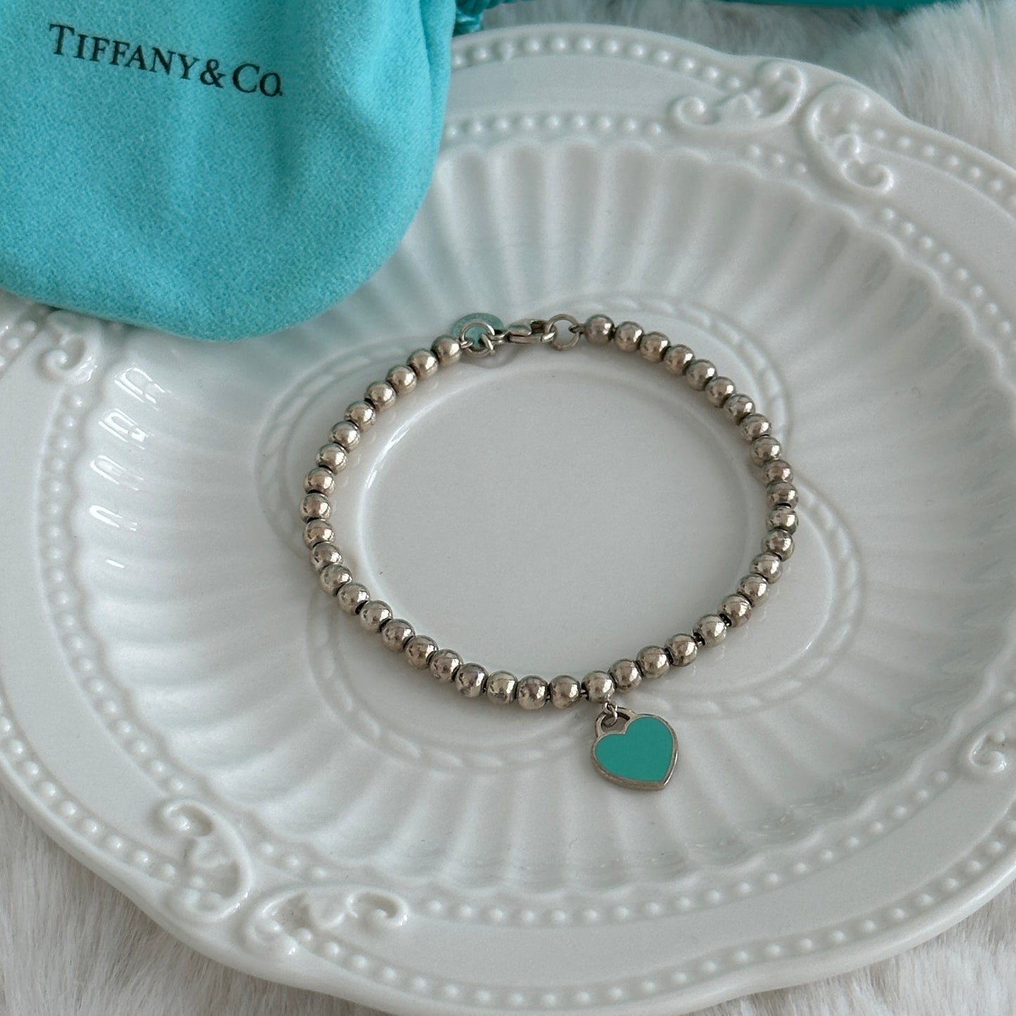 Return To Tiffany 925 Silver Bead Bracelet