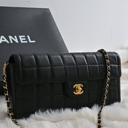 Chanel Chocolate Bar Flap Shoulder Bag