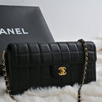Chanel Chocolate Bar Flap Shoulder Bag - Leluxe Vintage Sdn. Bhd.
