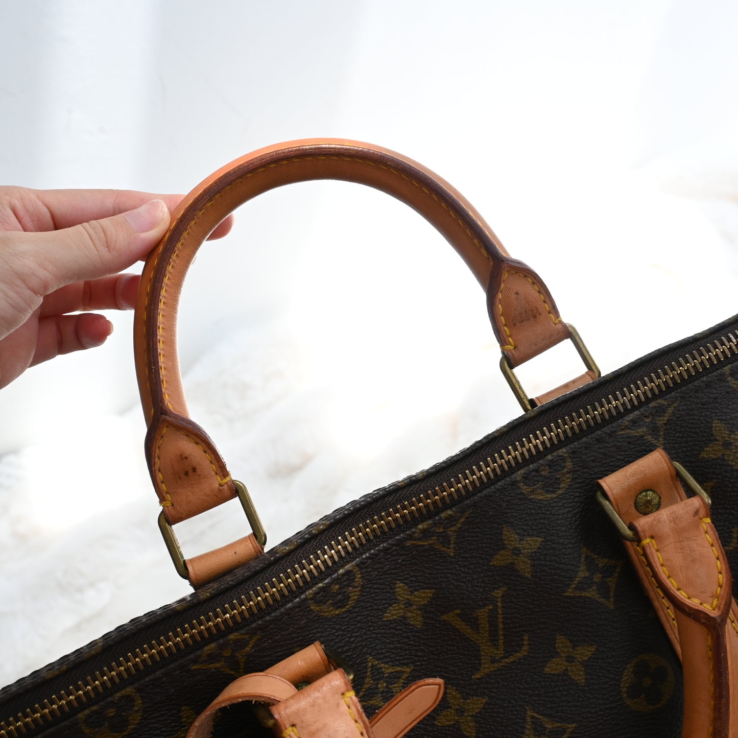 Louis Vuitton Monogram Keepall 55 with strap