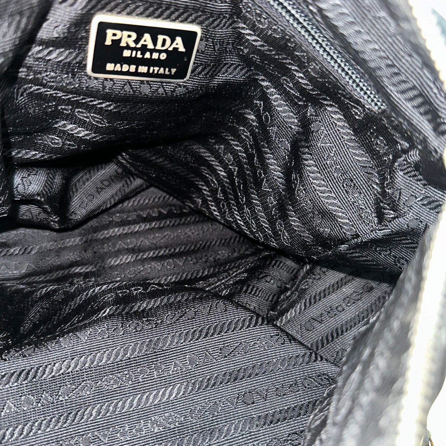 Prada Nylon Chain Shoulder Bag