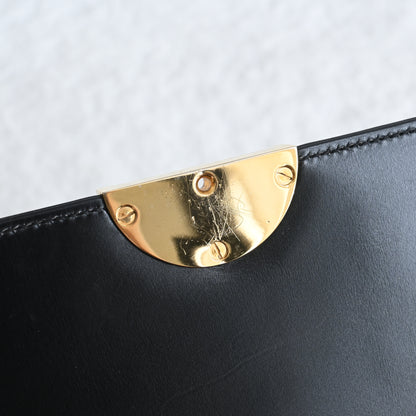 Old Gucci Flap Box CalfSkin Shoulder Bag