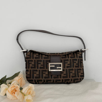 Fendi Zucca Mamma Baguette - Leluxe Vintage Sdn. Bhd.