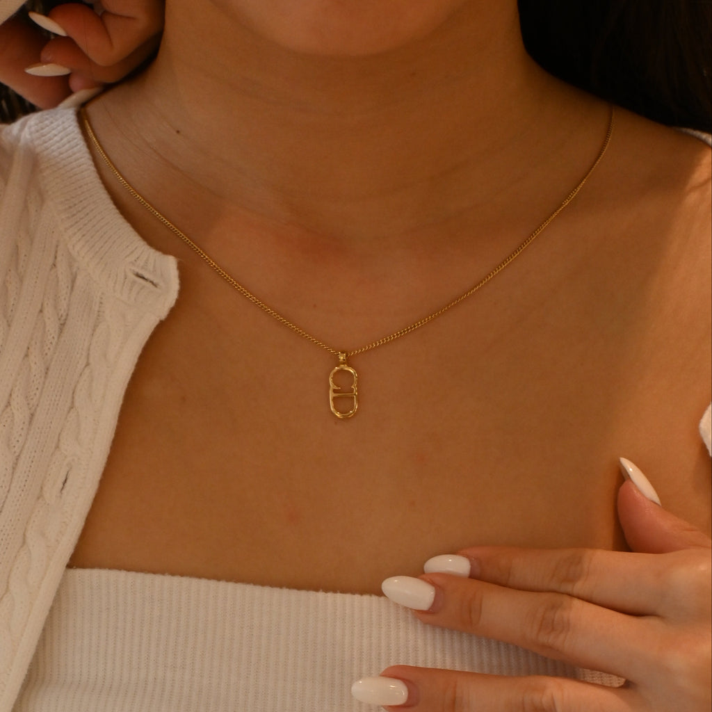 Christian Dior CD logo Necklace - Leluxe Vintage Sdn. Bhd.