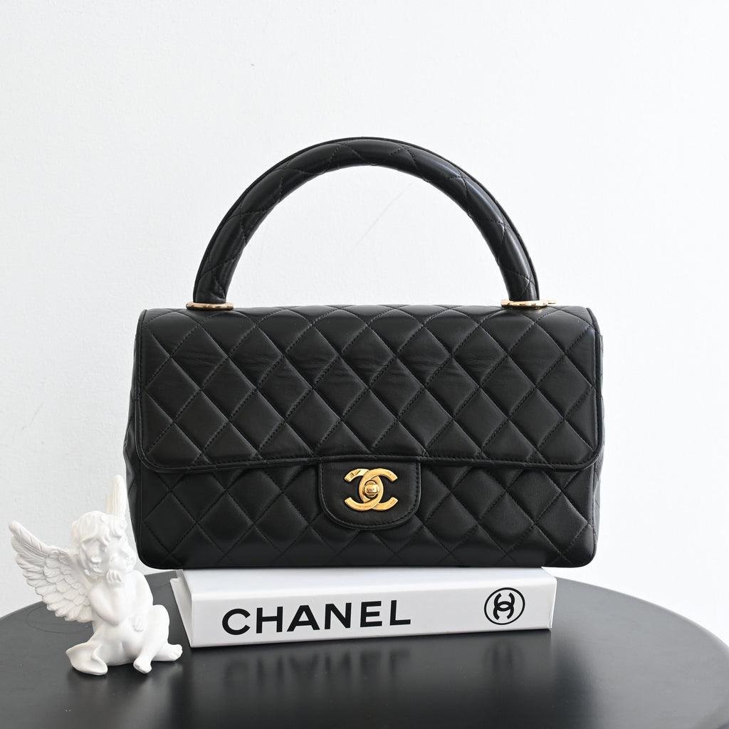 Chanel Top Handle Kelly Parent Flap Bag - Leluxe Vintage Sdn. Bhd.